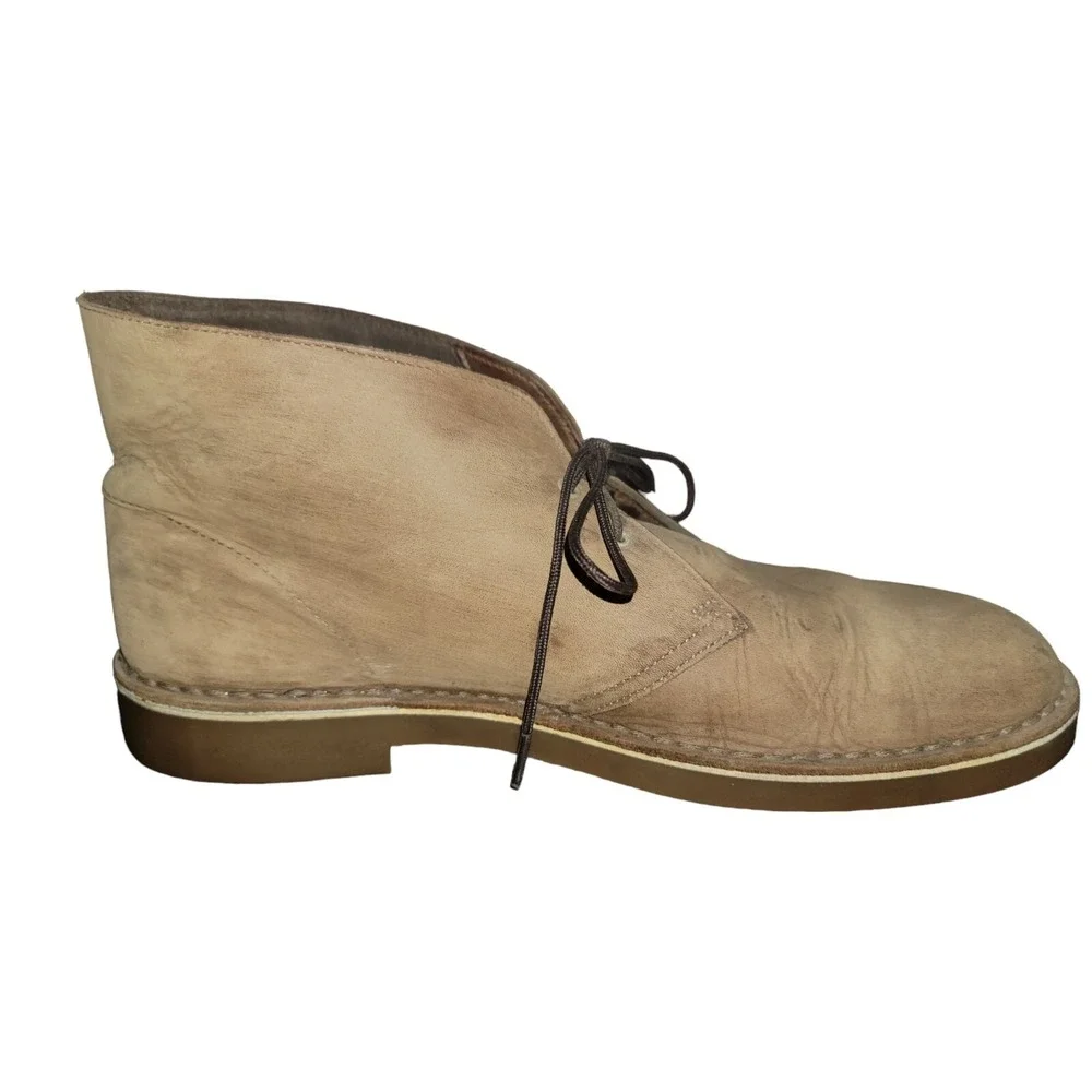 Clarks Bushacre Mens Size 13 M Boots Brown Leather Lace Up Ankle‎ Chukka Nubuck